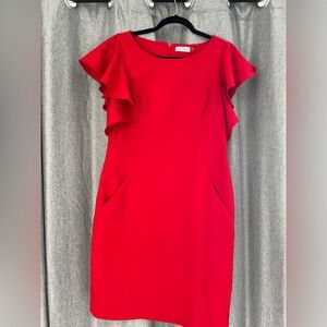 Women’s red Calvin Klein dress